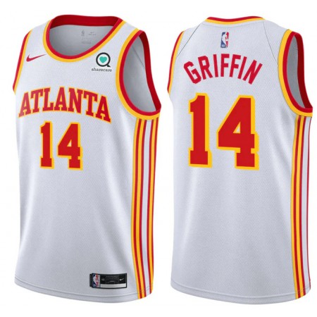 Män Atlanta Hawks Tröja AJ Griffin 14 Nike 2022-23 Association Edition Vit Swingman